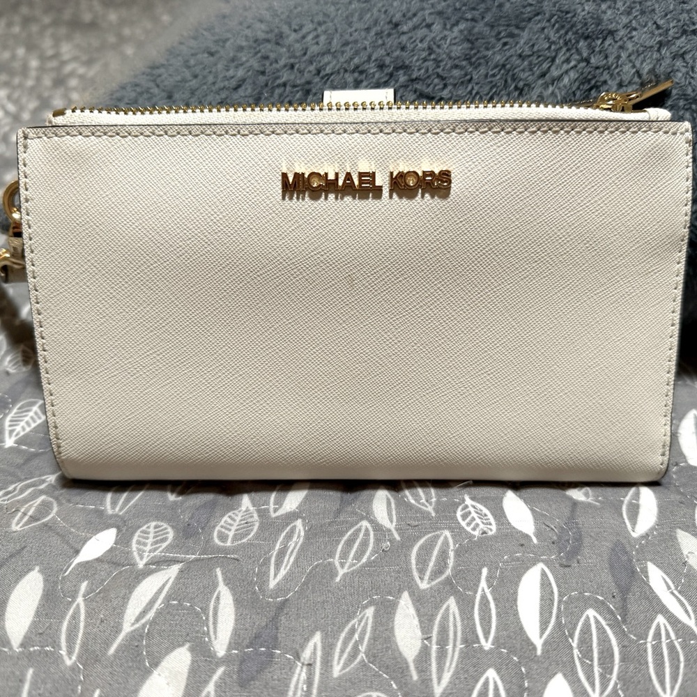 Michael Kors Double Zip Wristlet Wallet